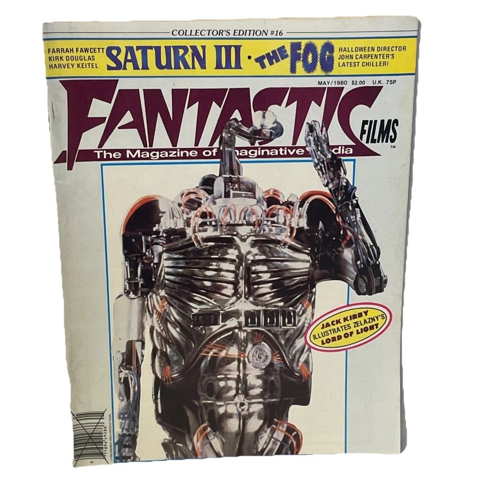 Fantastic Films Magazine #16 May 1980 Saturn III The Fog Farrah Fawcett Kirby